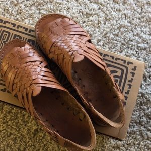 Tan Brand X huaraches